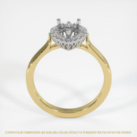 18K White & Yellow Antique Style Ring Setting Image
