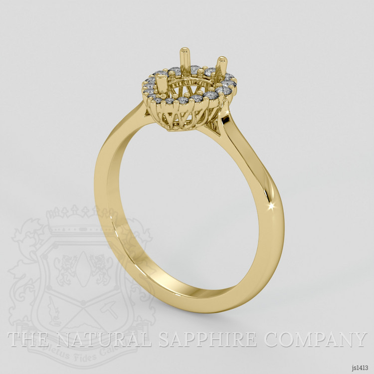 10K Yellow Gold Antique Style Ring Setting