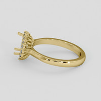 10K Yellow Gold Antique Style Ring Setting Image