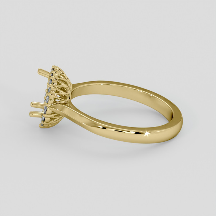 10K Yellow Gold Antique Style Ring Setting