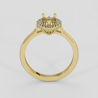 10K Yellow Gold Antique Style Ring Setting Image