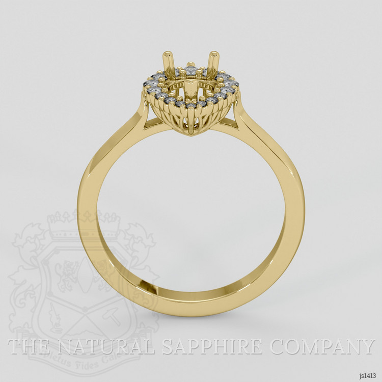 10K Yellow Gold Antique Style Ring Setting