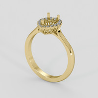 14K Yellow Gold Antique Style Ring Setting Video