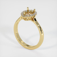 14K Yellow Gold Antique Style Ring Setting Video