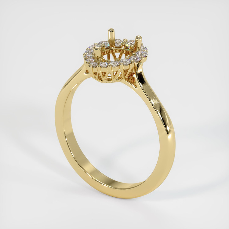 14K Yellow Gold Antique Style Ring Setting