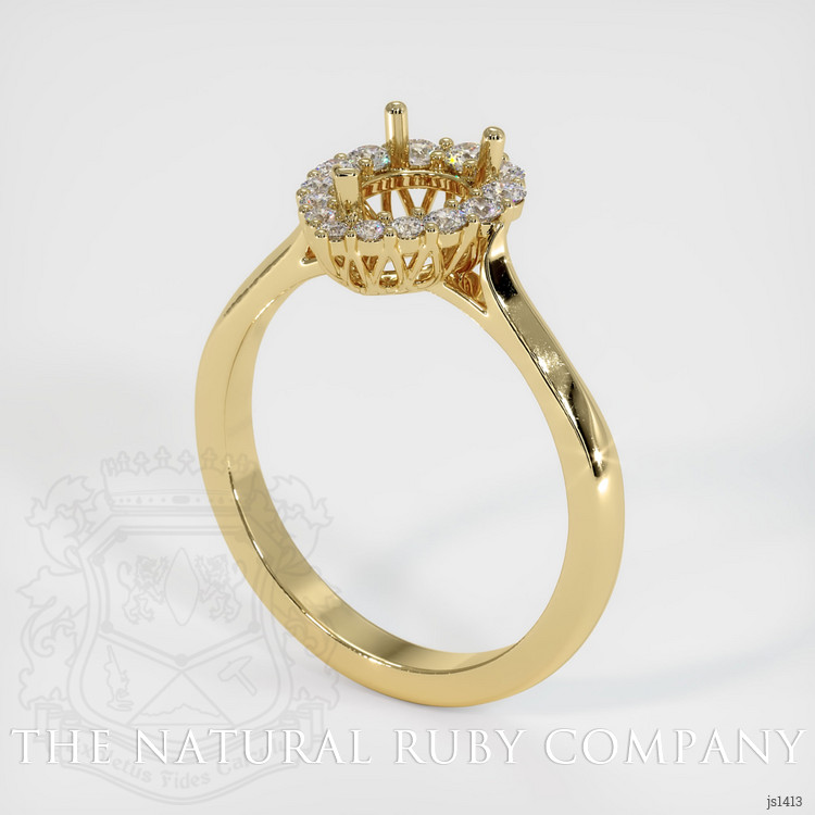 14K Yellow Gold Antique Style Ring Setting