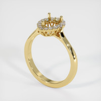 18K Yellow Gold Antique Style Ring Setting Video