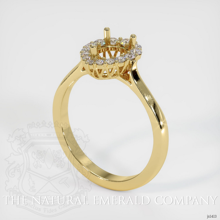 18K Yellow Gold Antique Style Ring Setting