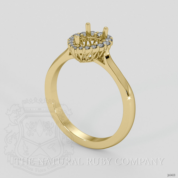 18K Yellow Gold Antique Style Ring Setting