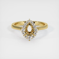 18K Yellow Gold Antique Style Ring Setting Image