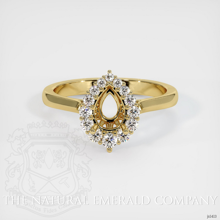 18K Yellow Gold Antique Style Ring Setting