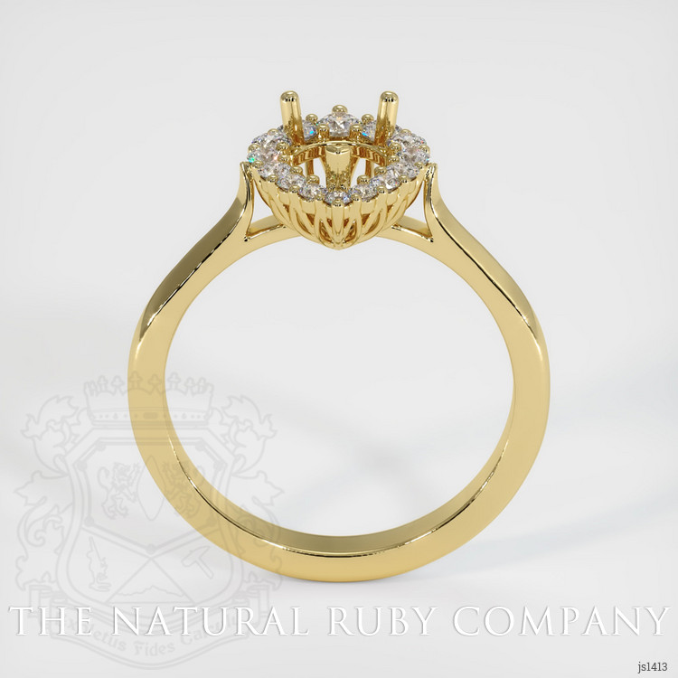 18K Yellow Gold Antique Style Ring Setting