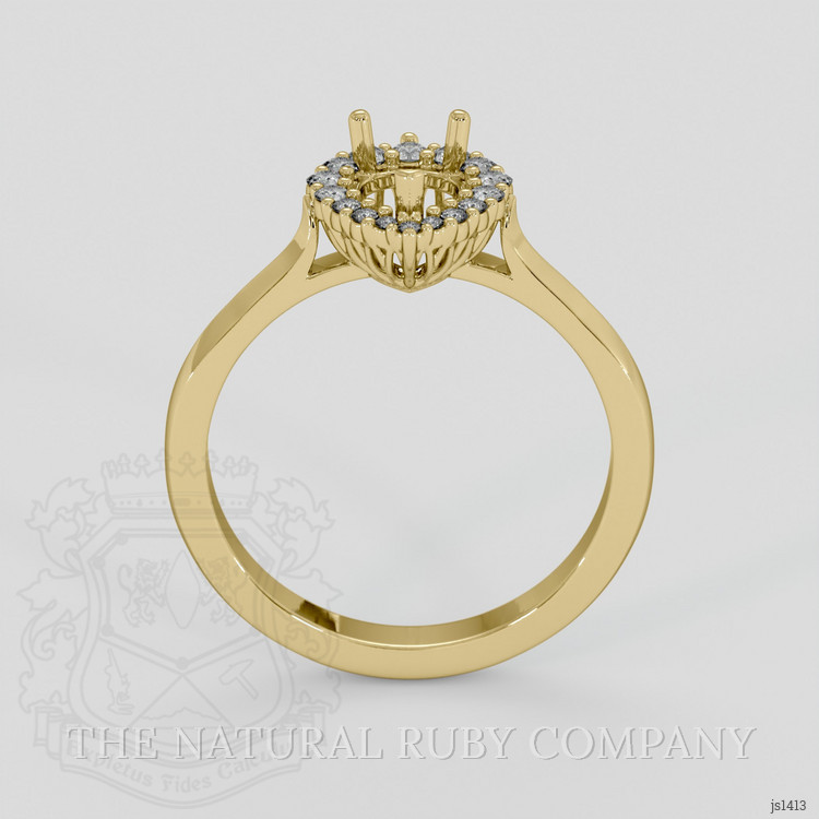 18K Yellow Gold Antique Style Ring Setting