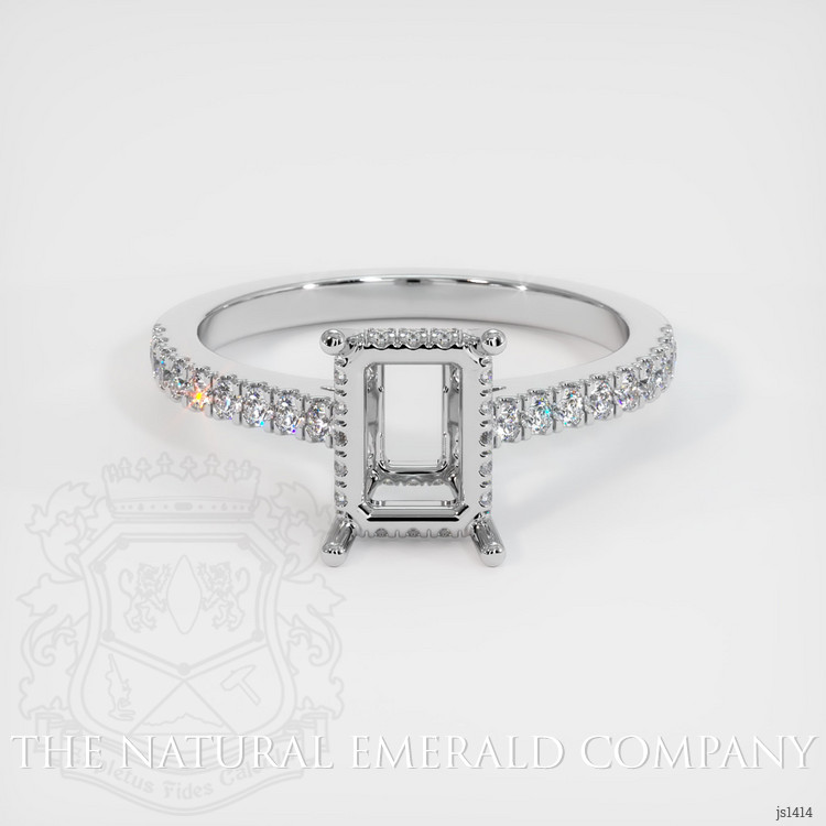 Platinum 950 Pave Ring Setting