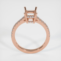 14K Rose Gold Pave Ring Setting Image