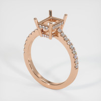 18K Rose Gold Pave Ring Setting Video