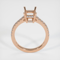 18K Rose Gold Pave Ring Setting Image