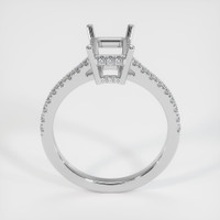 14K White Gold Pave Ring Setting Image