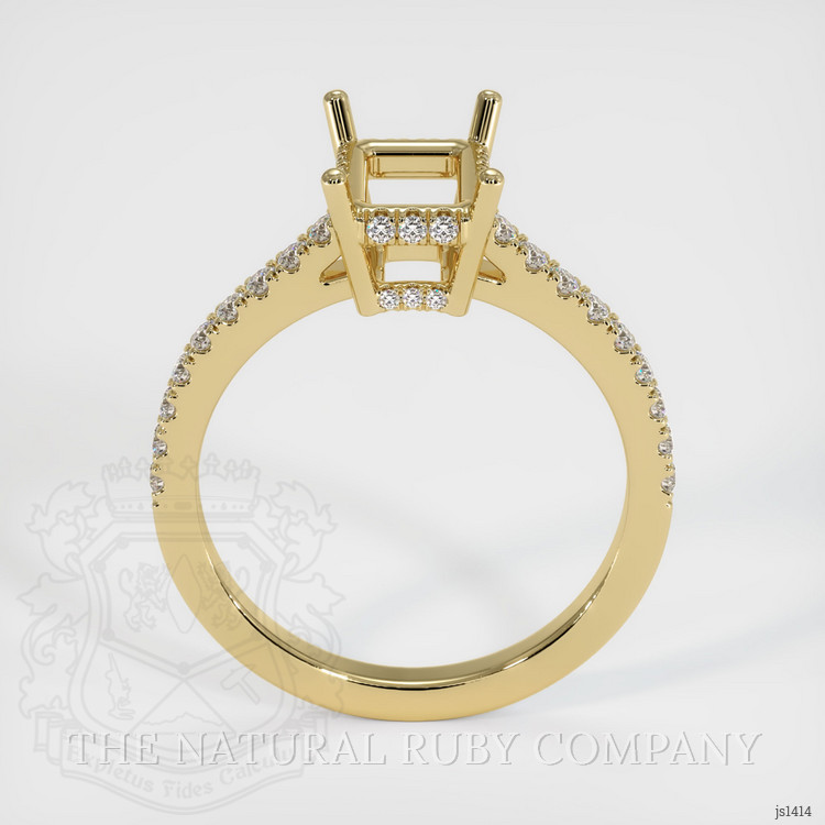 10K Yellow Gold Pave Ring Setting
