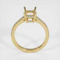 14K Yellow Gold Pave Ring Setting Image