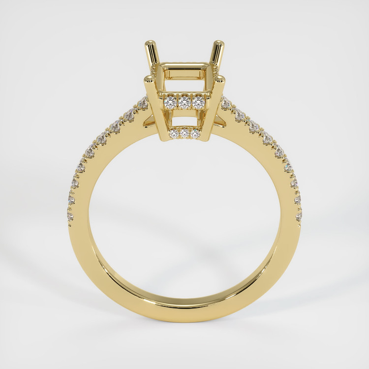 14K Yellow Gold Pave Ring Setting