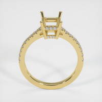 18K Yellow Gold Pave Ring Setting Image