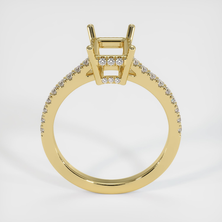 18K Yellow Gold Pave Ring Setting