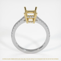 14K Yellow & White Pave Ring Setting Image