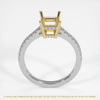 18K Yellow & White Pave Ring Setting Image