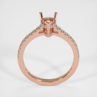 14K Rose Gold Pave Ring Setting Image