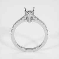 14K White Gold Pave Ring Setting Image