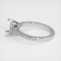18K White Gold Pave Ring Setting Image