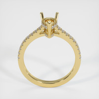 18K Yellow Gold Pave Ring Setting Image
