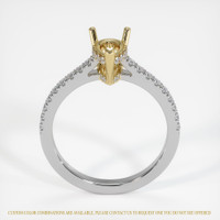 14K Yellow & White Pave Ring Setting Image