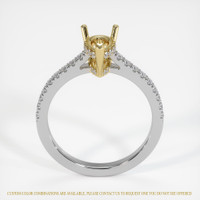 18K Yellow & White Pave Ring Setting Image