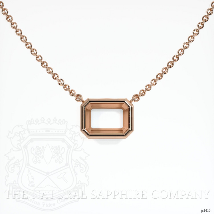 14K Rose Gold Vedic Necklace Setting