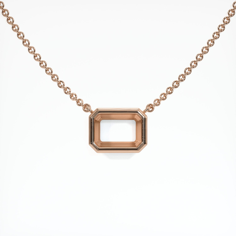 14K Rose Gold Vedic Necklace Setting