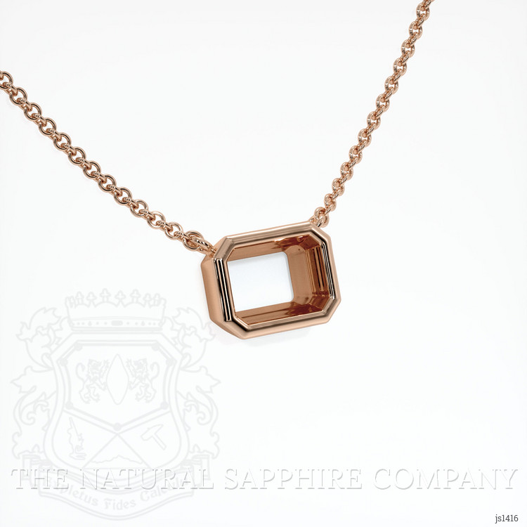 14K Rose Gold Vedic Necklace Setting