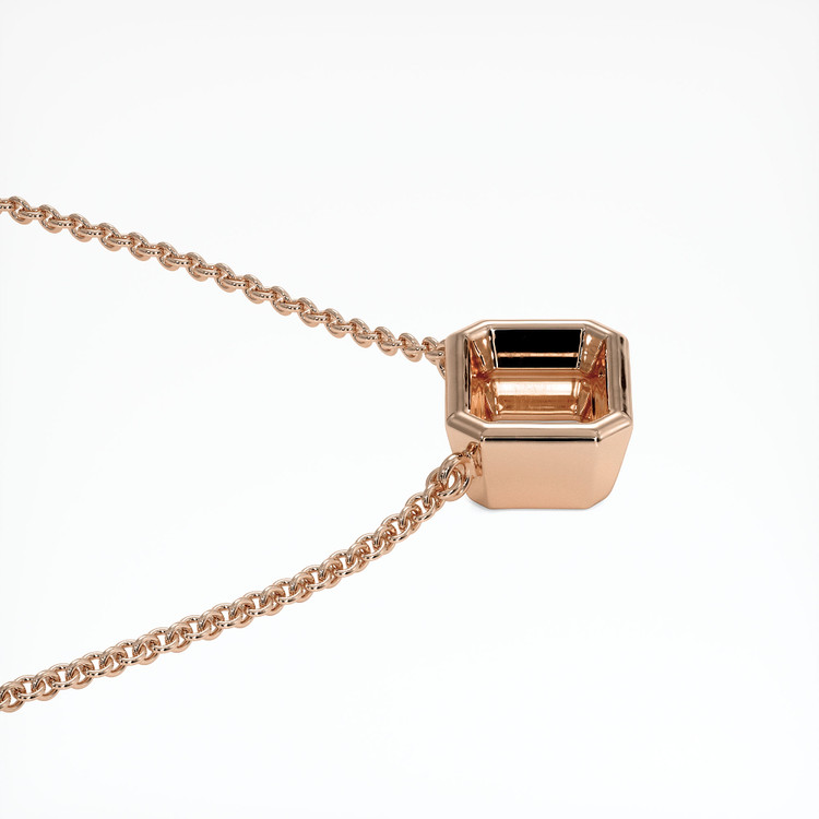 14K Rose Gold Vedic Necklace Setting