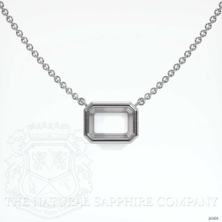 10K White Gold Vedic Necklace Setting