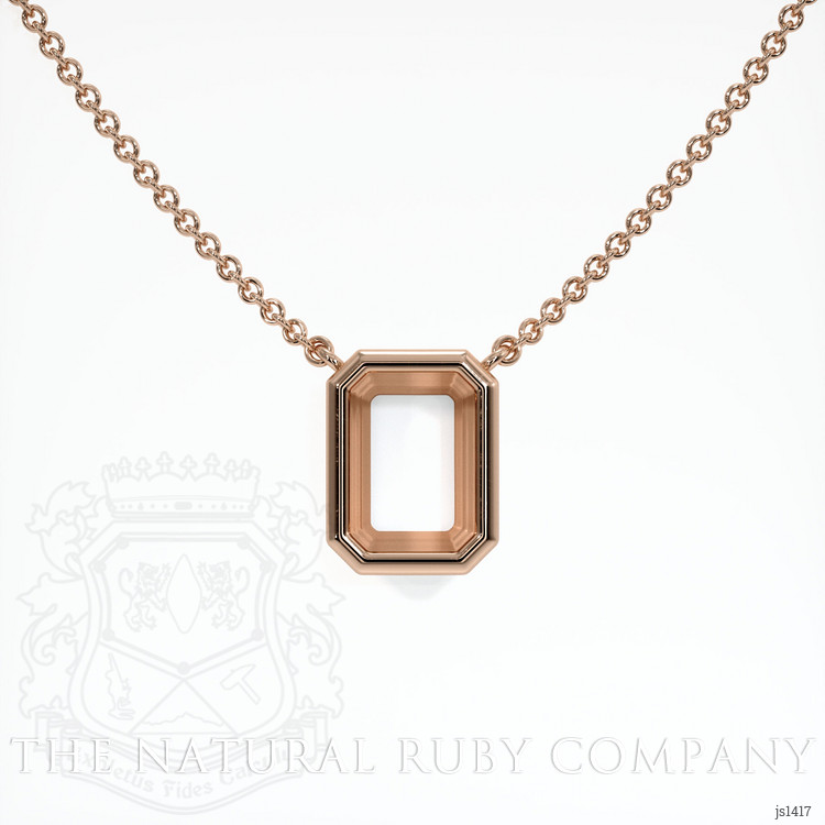 14K Rose Gold Vedic Necklace Setting