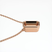 14K Rose Gold Bezel Necklace Setting Image