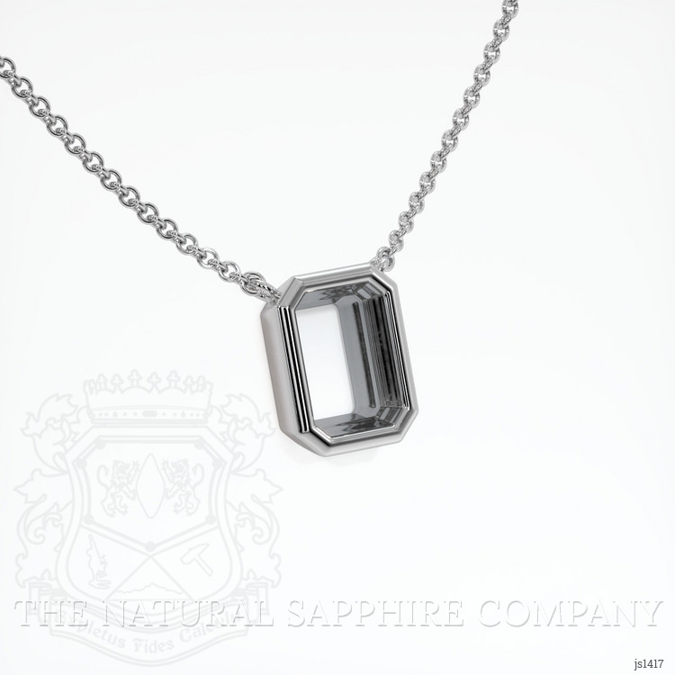 14K White Gold Vedic Necklace Setting