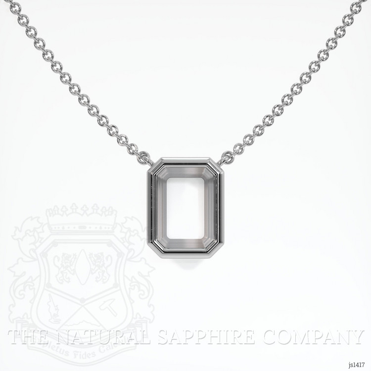 18K White Gold Vedic Necklace Setting