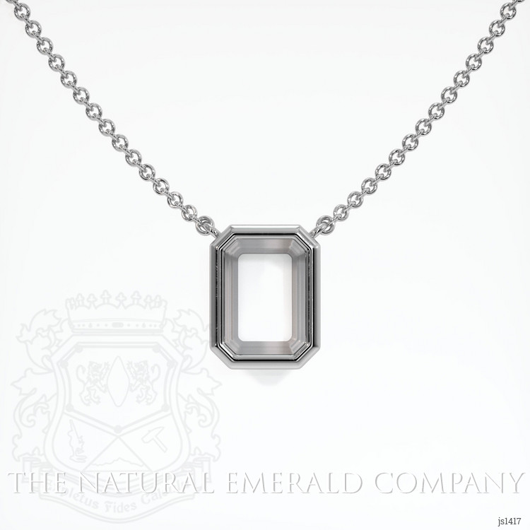 18K White Gold Vedic Necklace Setting