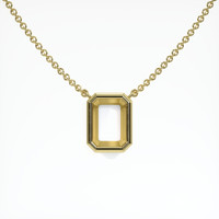 18K Yellow Gold Bezel Necklace Setting Video