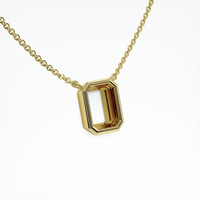 18K Yellow Gold Bezel Necklace Setting Image