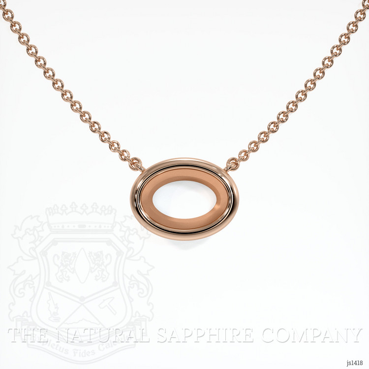 14K Rose Gold Vedic Necklace Setting