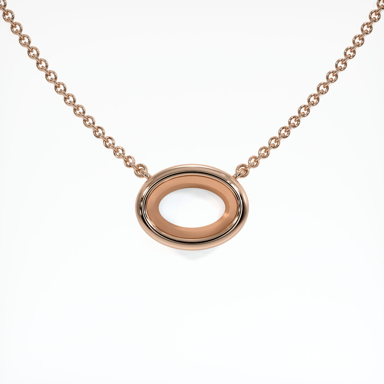 14K Rose Gold Vedic Necklace Setting