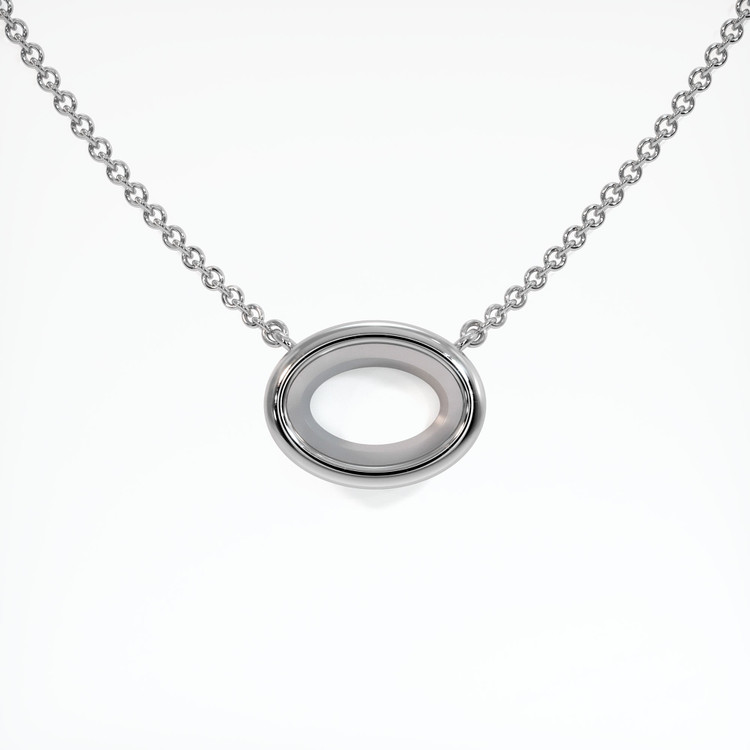 18K White Gold Vedic Necklace Setting